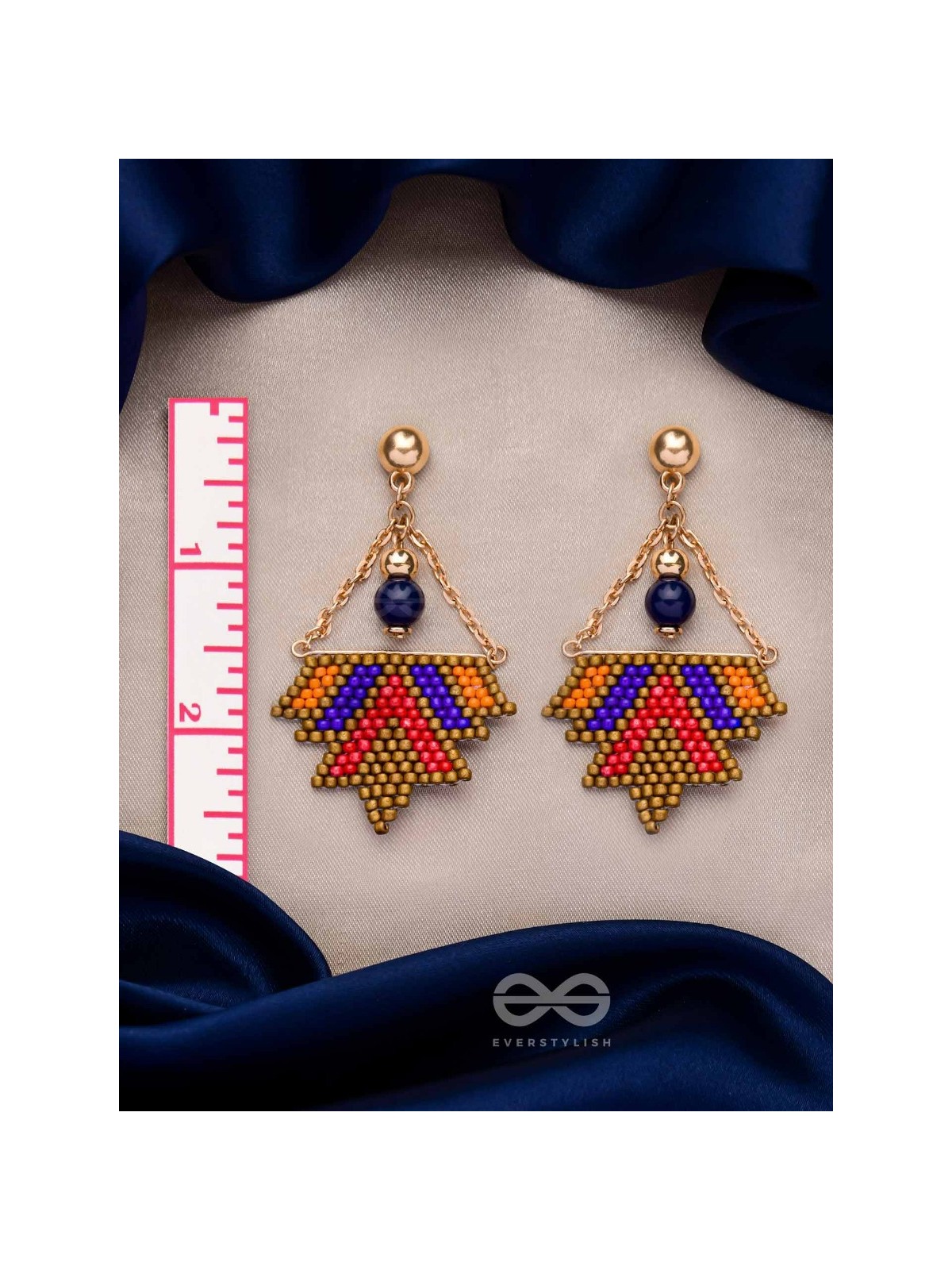FUNKY FUSION FLINGS - BEADED BOHEMIAN EARRINGS
