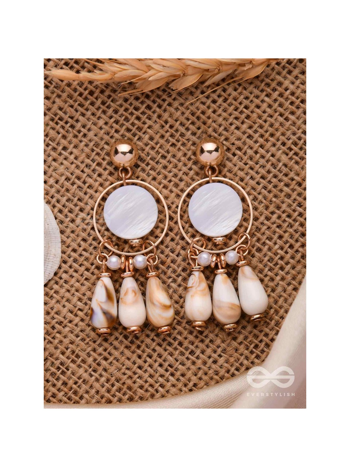 BROWN SUGAR SHELLS - THE CLASSIC HOOP EARRINGS