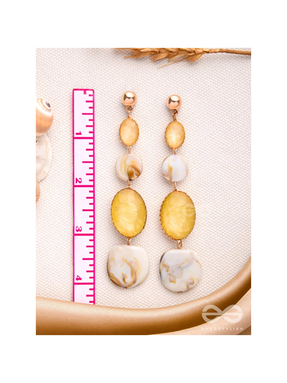 SUN-KISSED SHELL - CLASSIC DROP EARRINGS