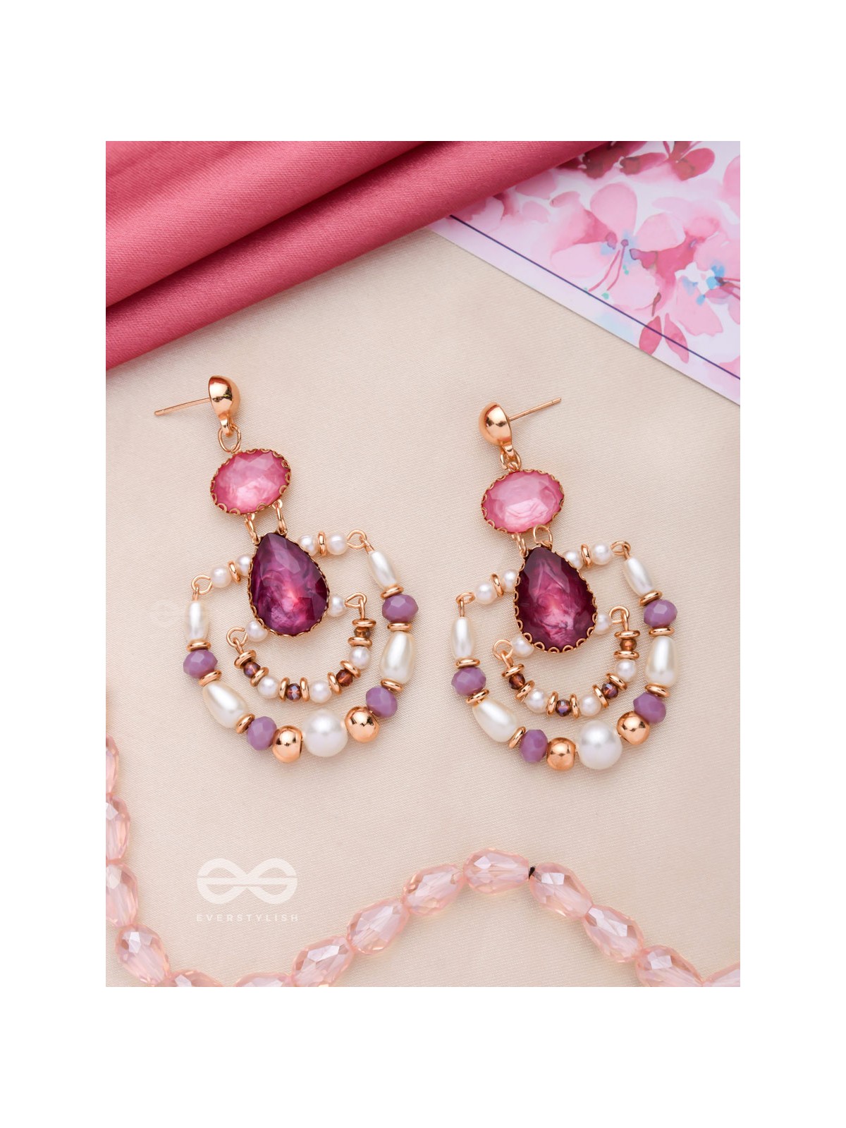 THE BLUSH BEAUTIES - HANDMADE STATEMENT EARRINGS