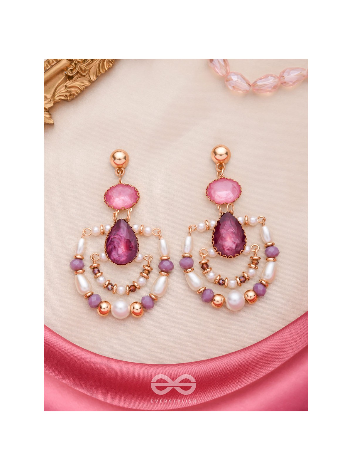 THE BLUSH BEAUTIES - HANDMADE STATEMENT EARRINGS