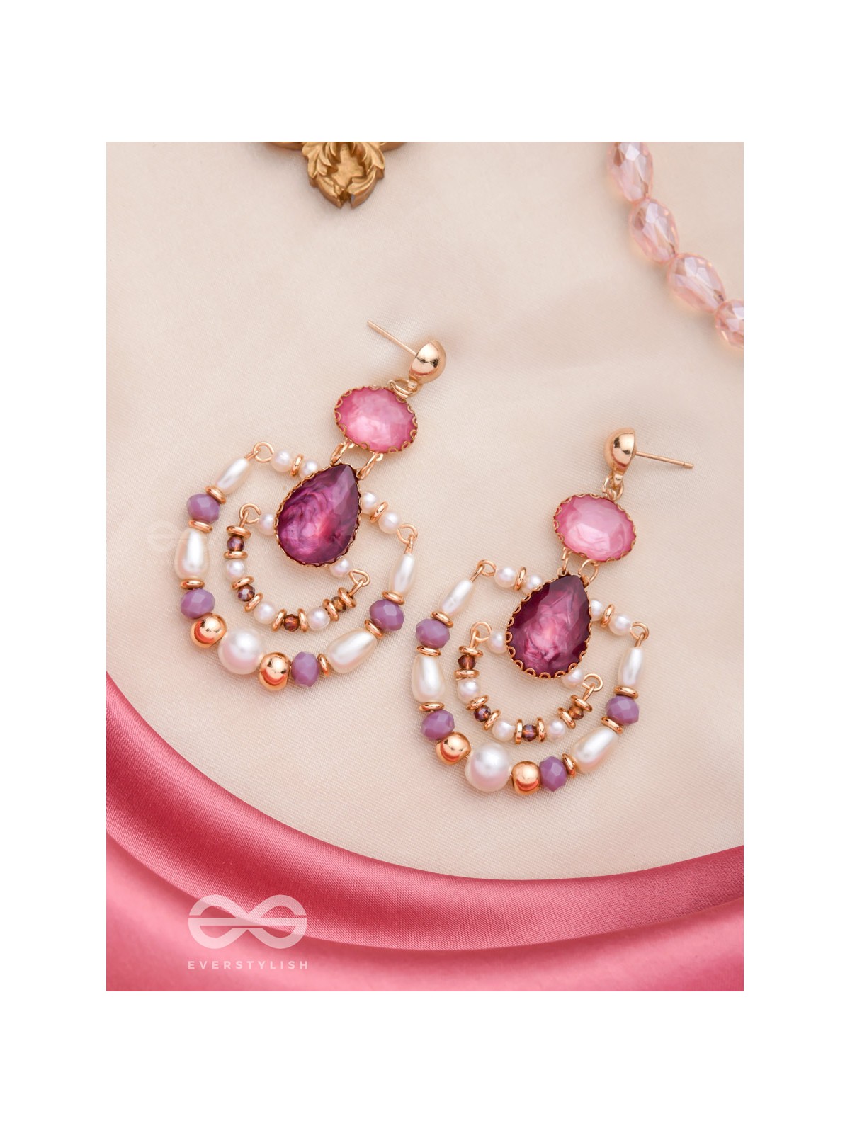 THE BLUSH BEAUTIES - HANDMADE STATEMENT EARRINGS