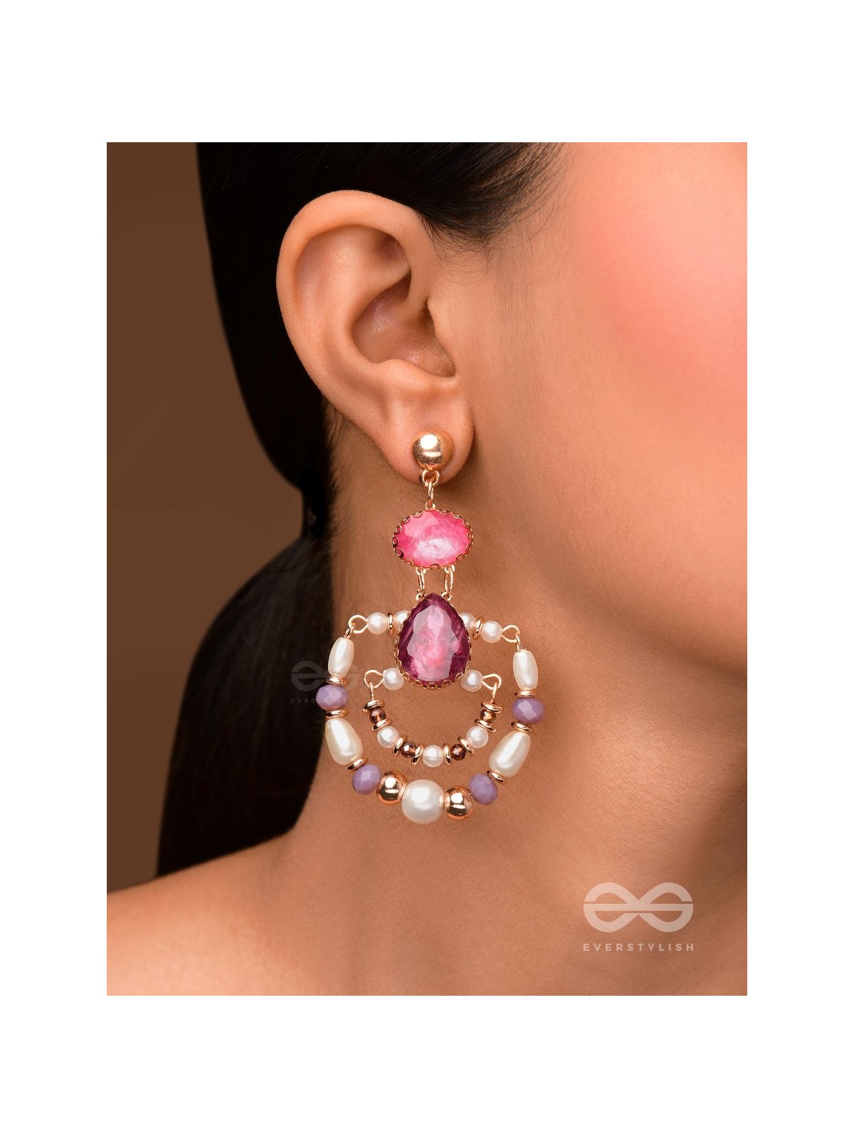 THE BLUSH BEAUTIES - HANDMADE STATEMENT EARRINGS