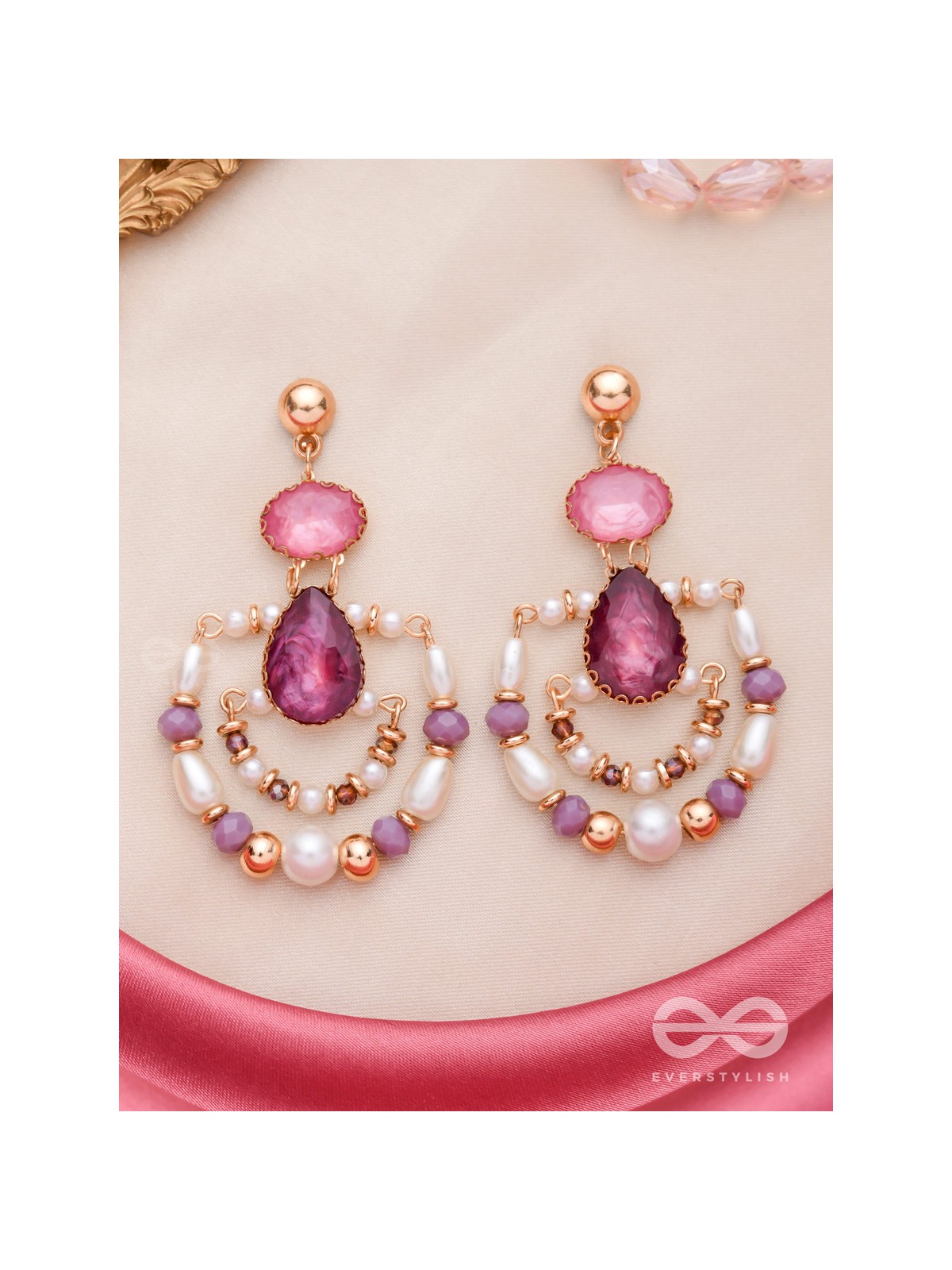 THE BLUSH BEAUTIES - HANDMADE STATEMENT EARRINGS