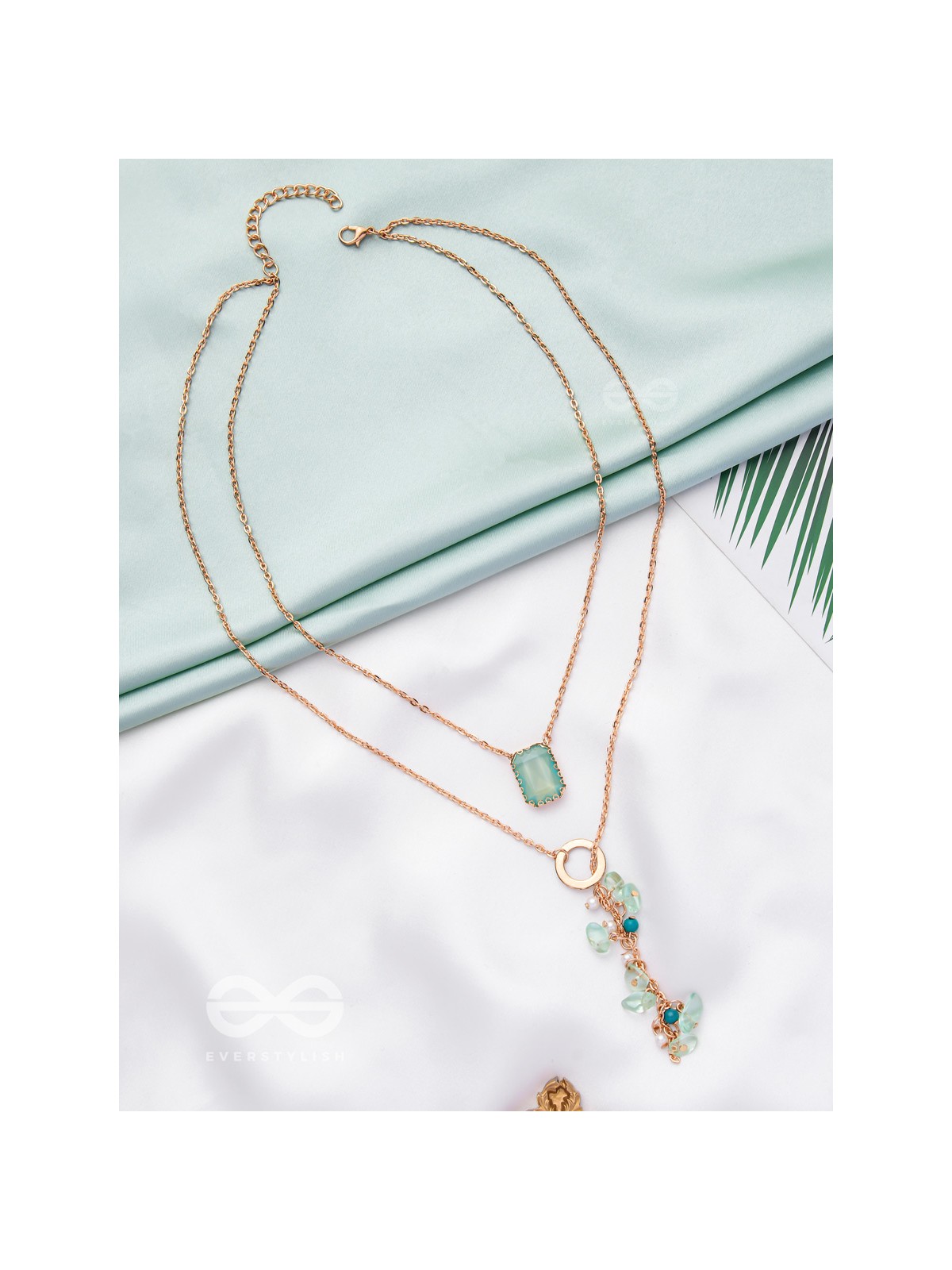The Evergreen Charms - Classic Two Layered Neckpiece With Anti-Tarnish Coating