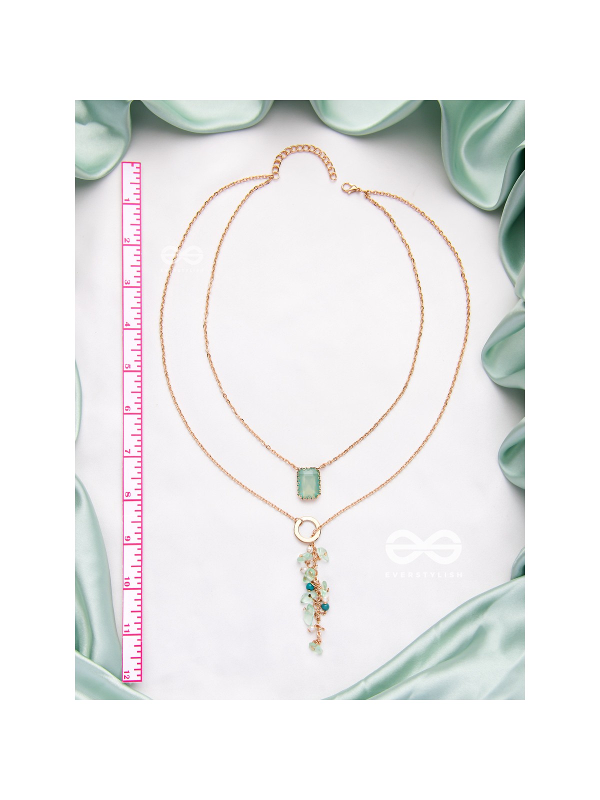 The Evergreen Charms - Classic Two Layered Neckpiece With Anti-Tarnish Coating