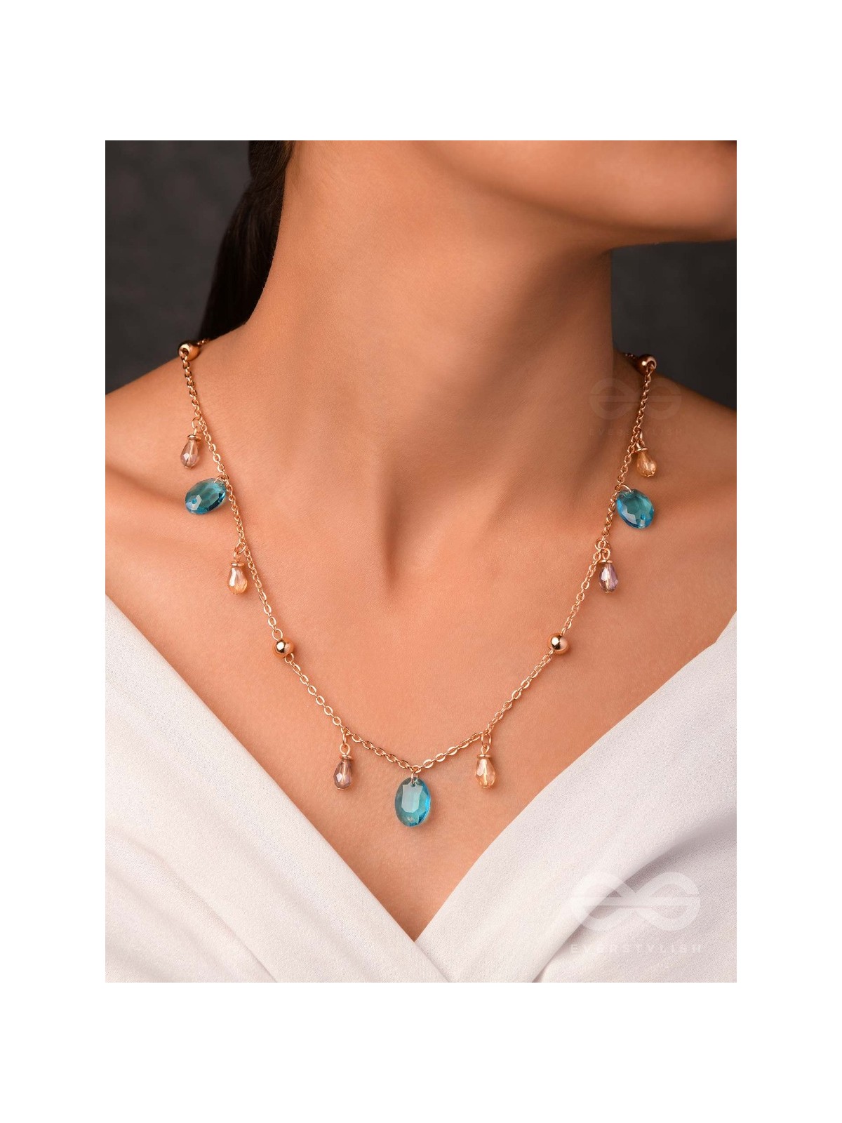 The Sunshine Splash - Classy Neckpiece With Anti-Tarnish Coating 