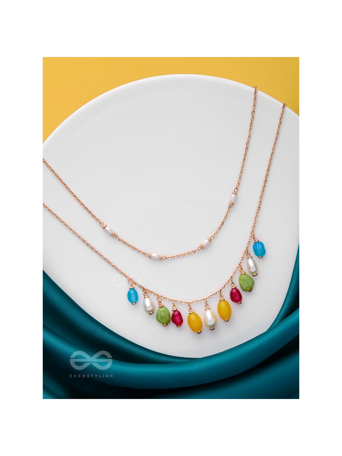 Candy Crushing Carnival - Cute Layered Neckpiece With Anti-Tarnish Coating (Multicolor)