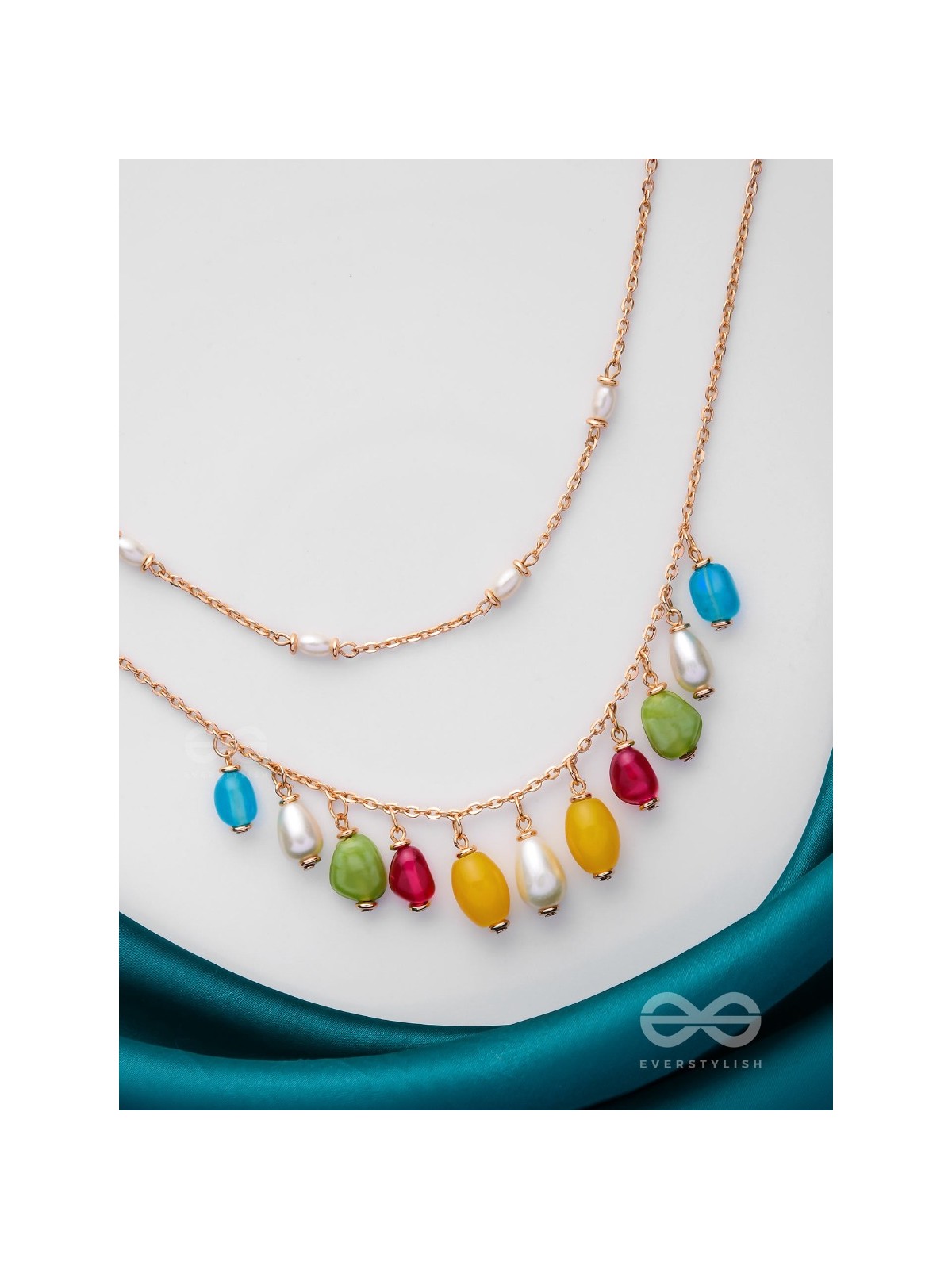 Candy Crushing Carnival - Cute Layered Neckpiece With Anti-Tarnish Coating (Multicolor)