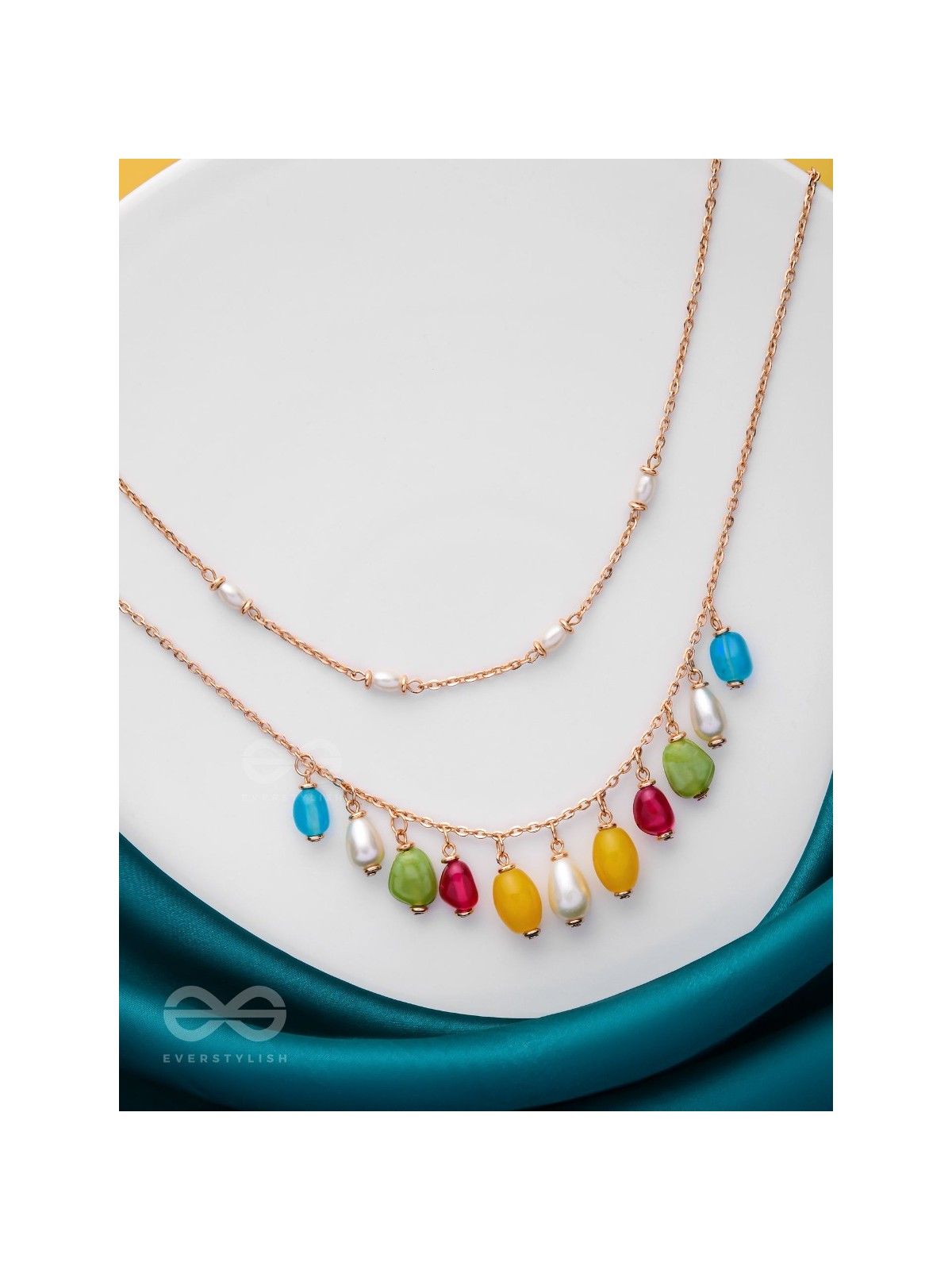 Candy Crushing Carnival - Cute Layered Neckpiece With Anti-Tarnish Coating (Multicolor)