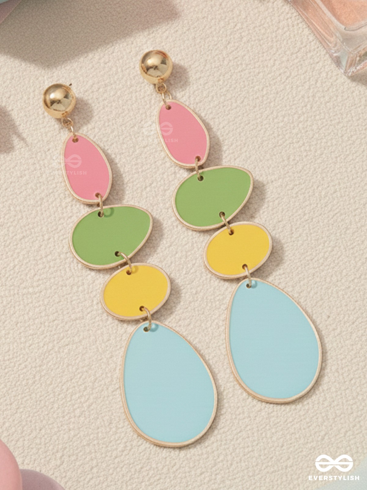 THE CANDY-COATED - CASUAL DROP EARRINGS (MULTICOLOR)