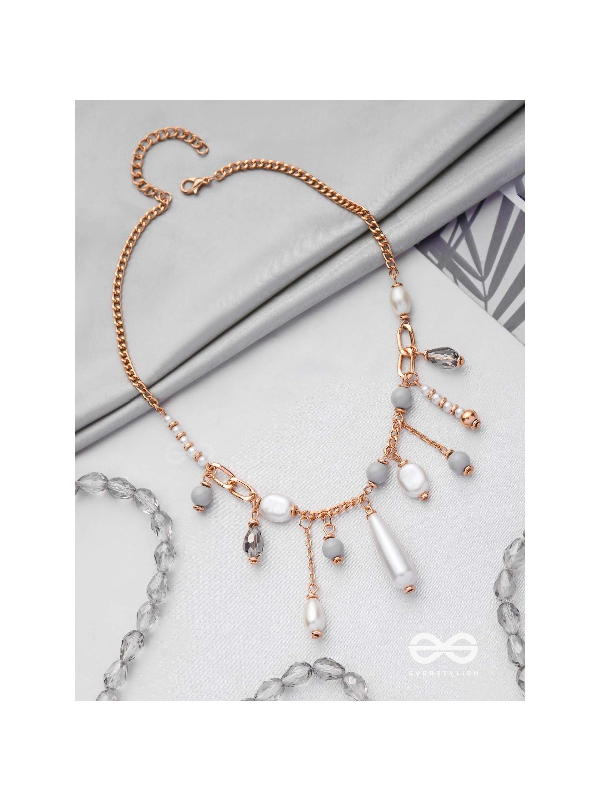 The Rainy Bliss - Casual Pearl Neckpiece With Anti-Tarnish Coating 