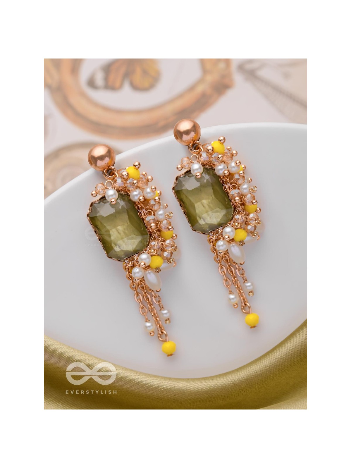THE GLAMOROUS VINE - STATEMENT DROP EARRINGS