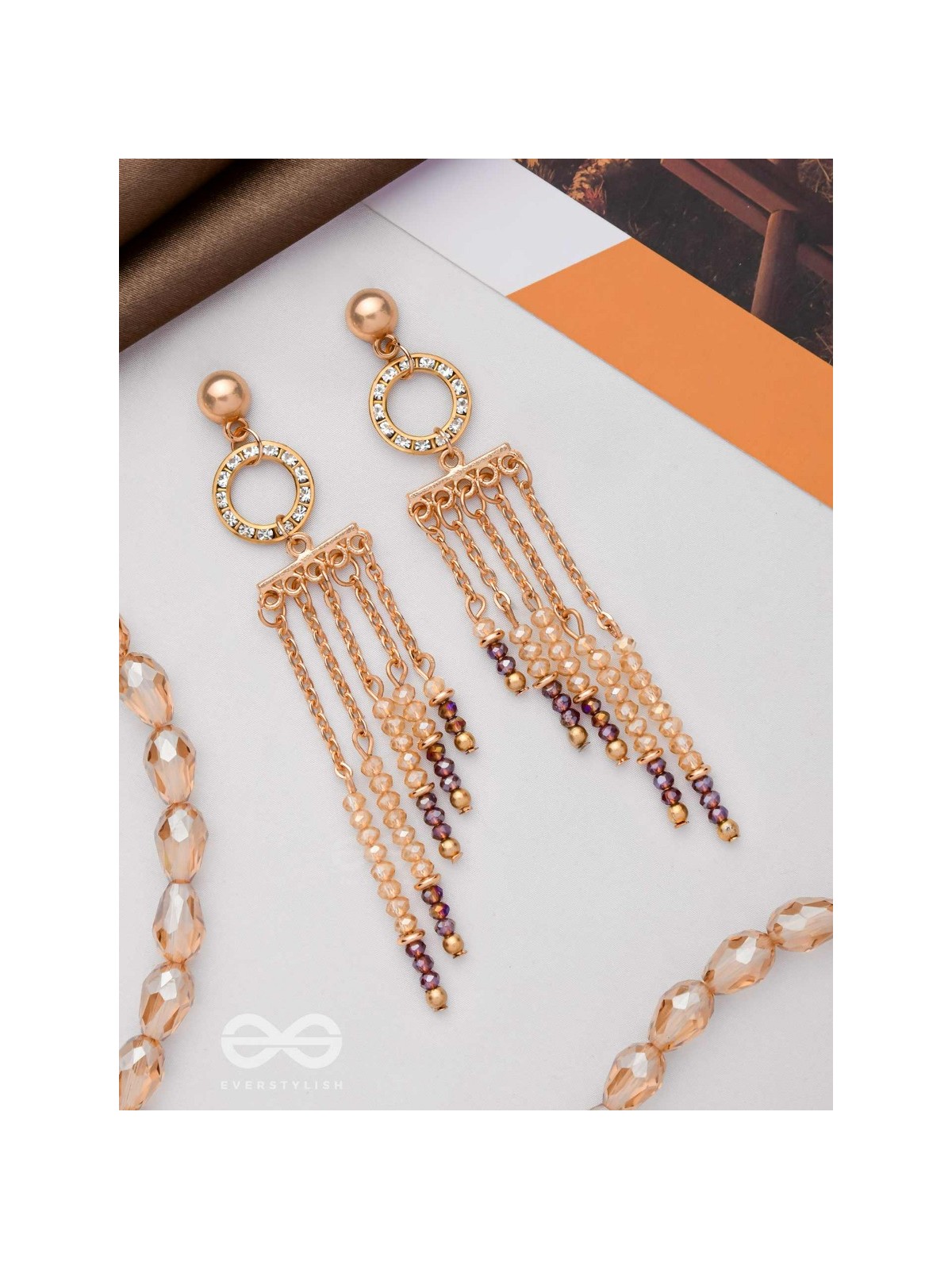 THE SHIMMERING RAINFALL - ELEGANT DROP EARRINGS