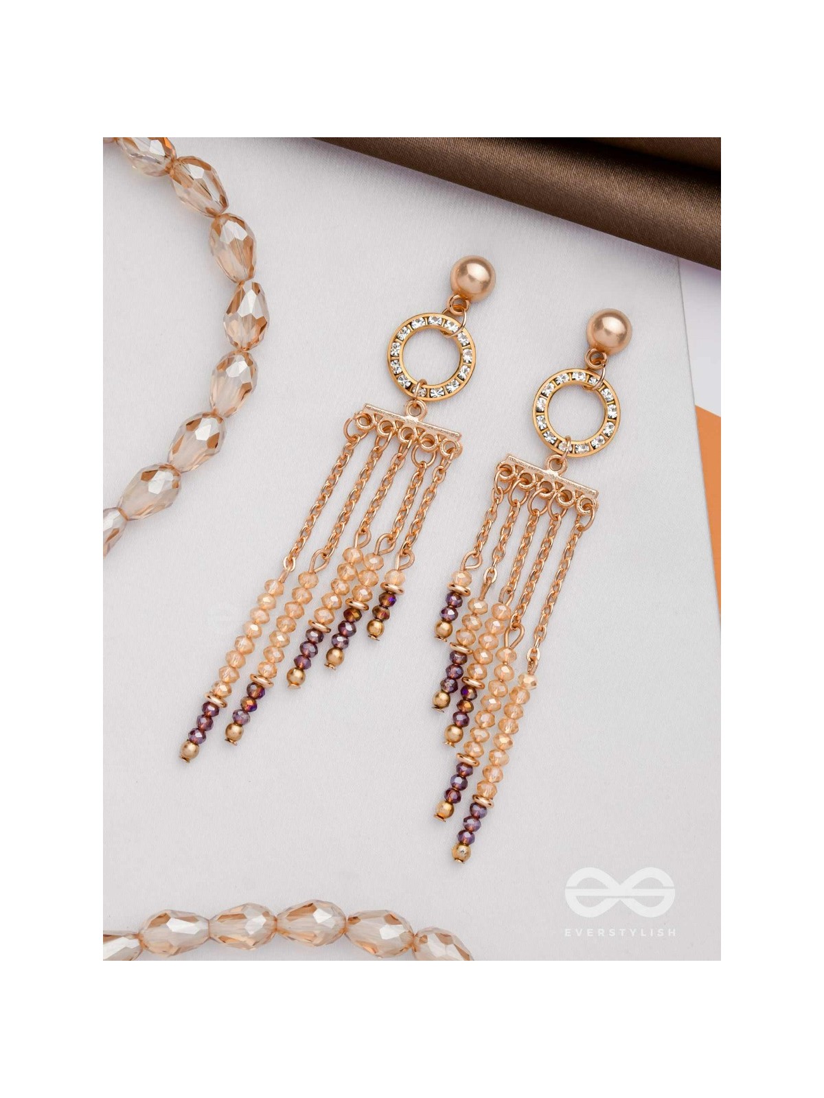 THE SHIMMERING RAINFALL - ELEGANT DROP EARRINGS