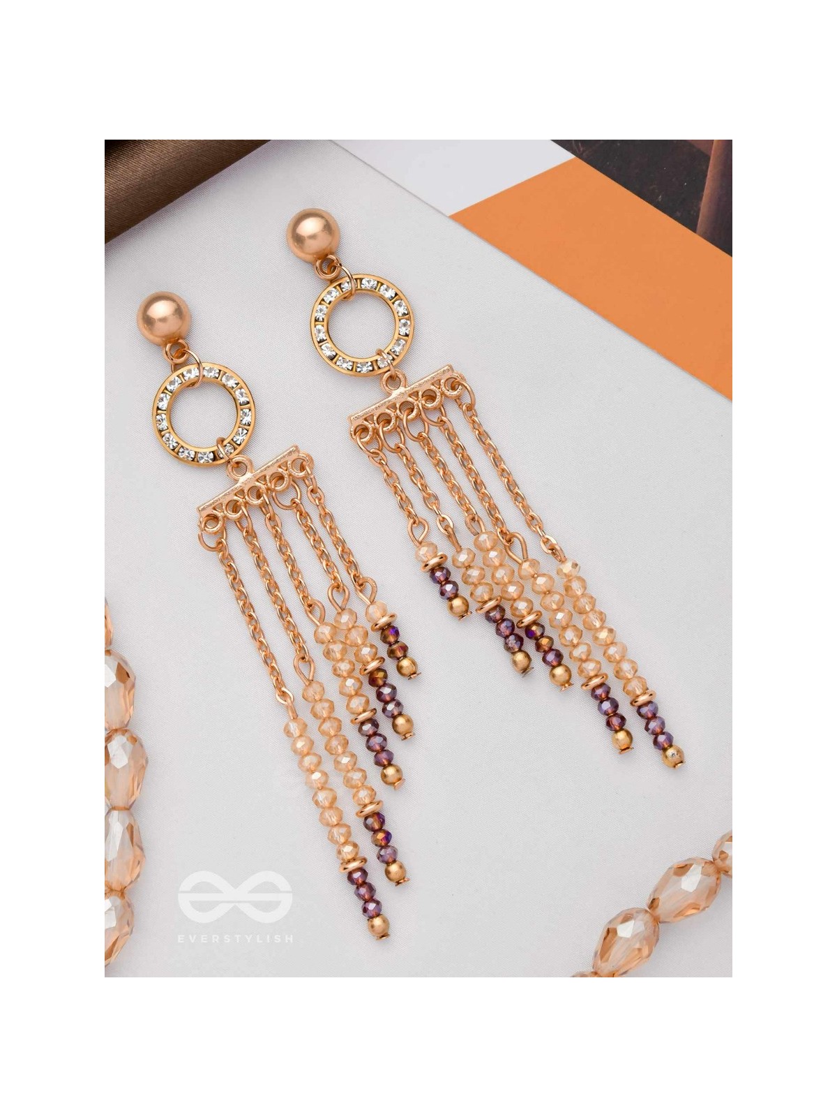 THE SHIMMERING RAINFALL - ELEGANT DROP EARRINGS