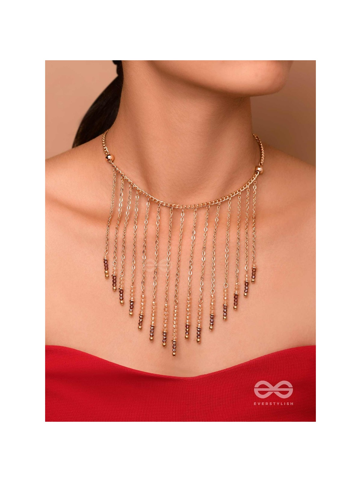 The Dancing Waterfall - Elegant And Casual Neckpiece With Anti-Tarnish Coating 