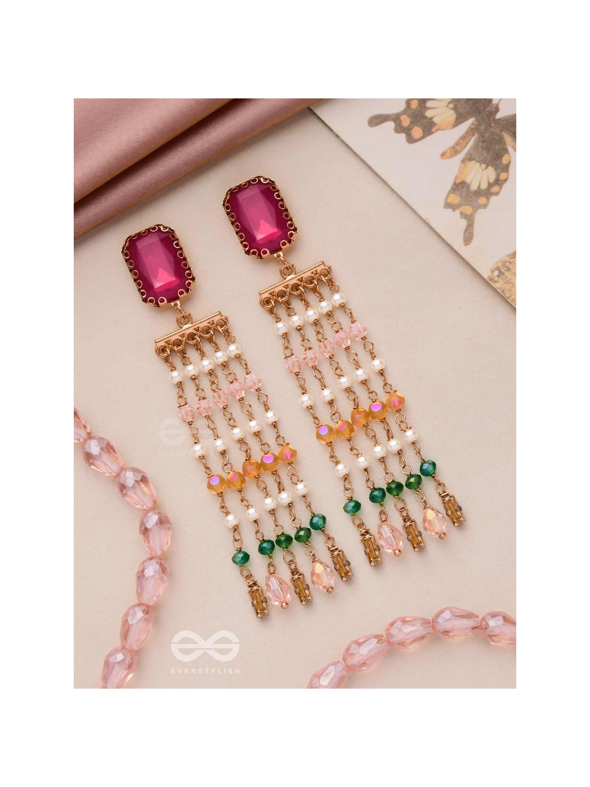 DRIZZLED WITH GLAMOUR - STATEMENT DROP EARRINGS