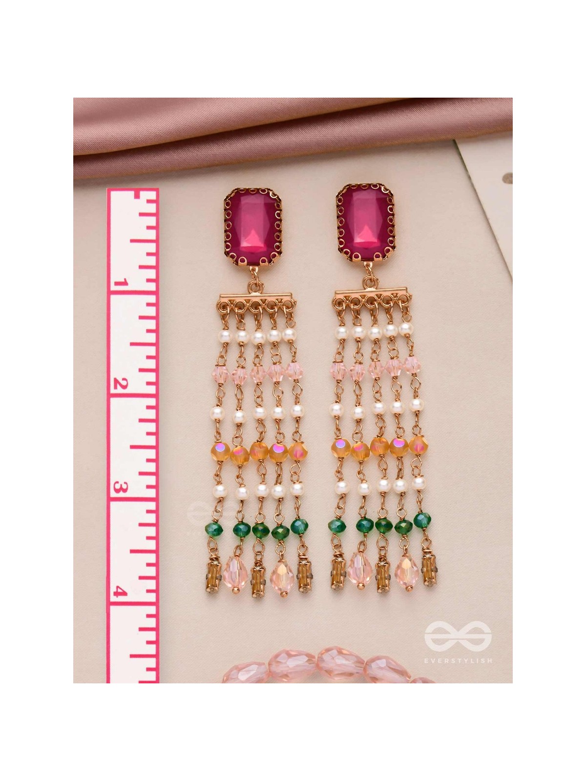 DRIZZLED WITH GLAMOUR - STATEMENT DROP EARRINGS