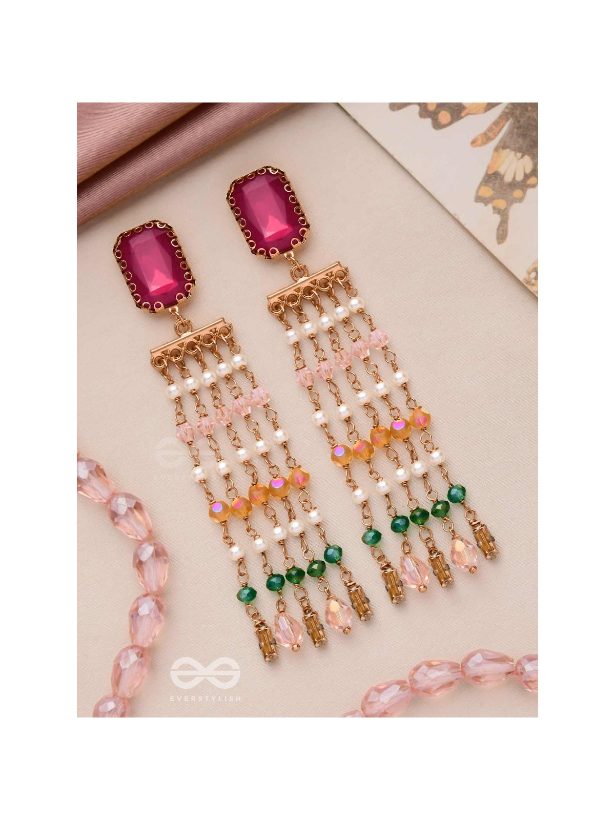 DRIZZLED WITH GLAMOUR - STATEMENT DROP EARRINGS