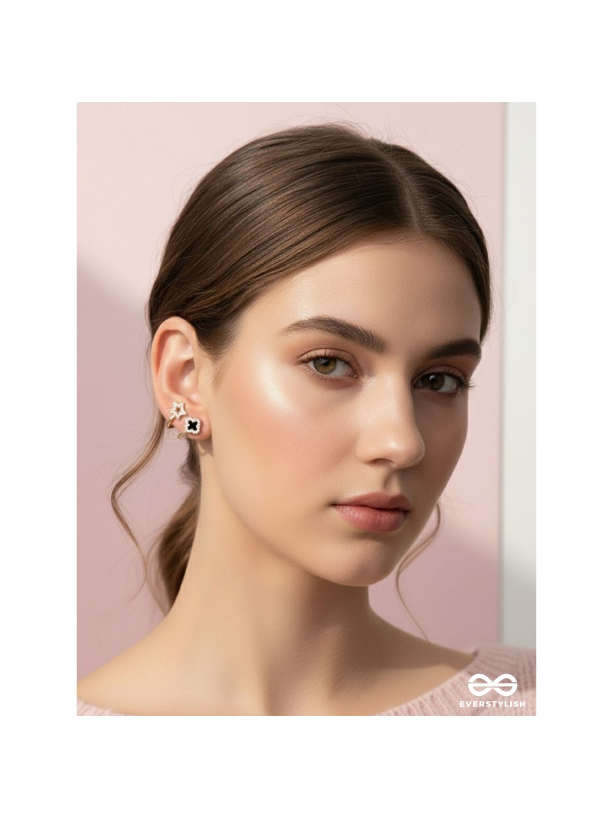 MAKE A WISH - STUD EARRINGS (BLACK)