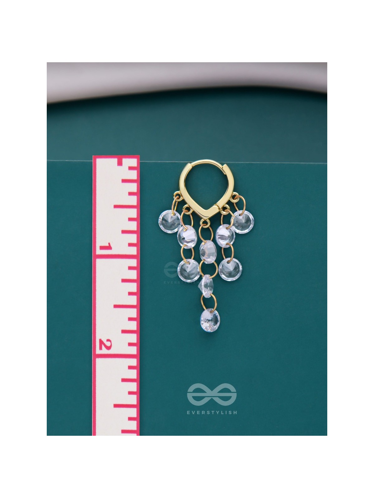 A LUSTRE OF RAIN - GOLDEN DROP EARRINGS