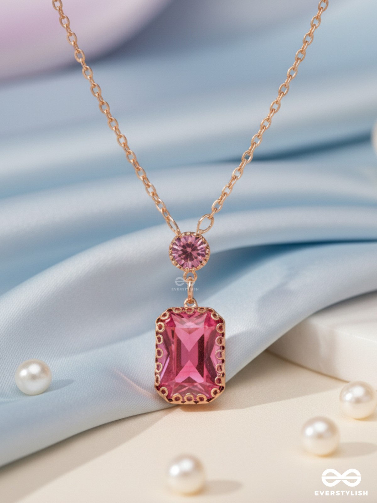 Magenta's Magic - Smart And Casual Neckpiece With Anti-Tarnish Coating