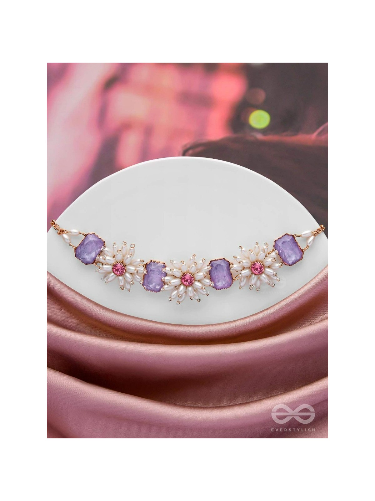 The Spring'S Wish - Statement Choker Neckpiece With Anti-Tarnish Coating 