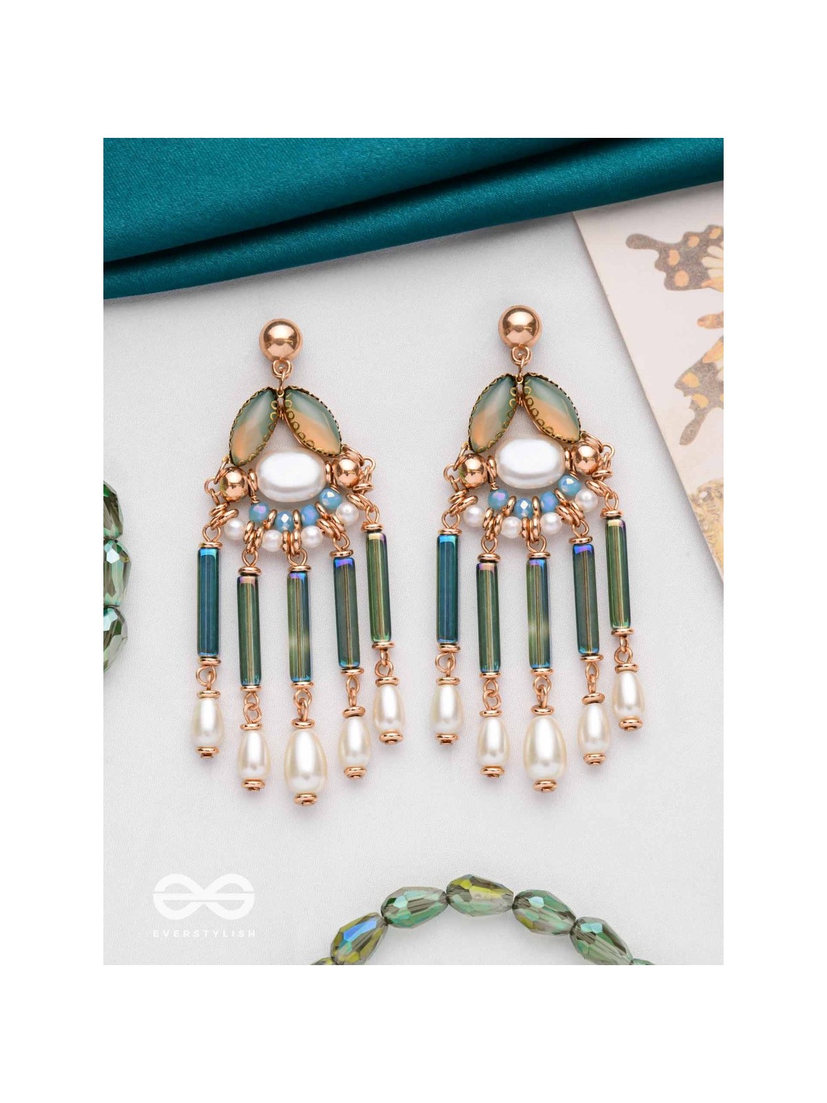 THE FOREST RAIN - STATEMENT DROP EARRINGS