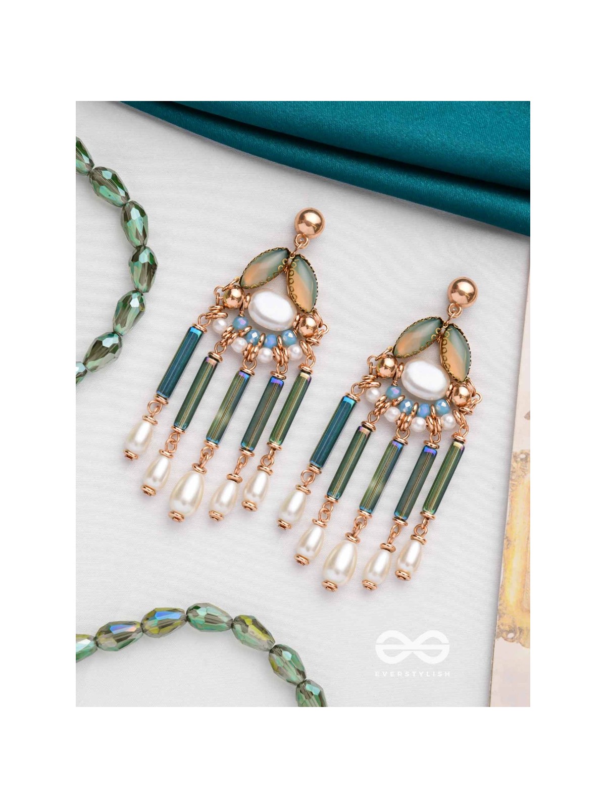 THE FOREST RAIN - STATEMENT DROP EARRINGS