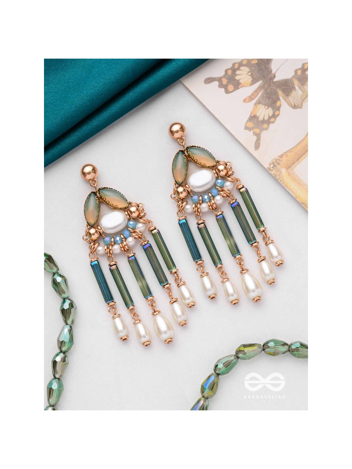 THE FOREST RAIN - STATEMENT DROP EARRINGS