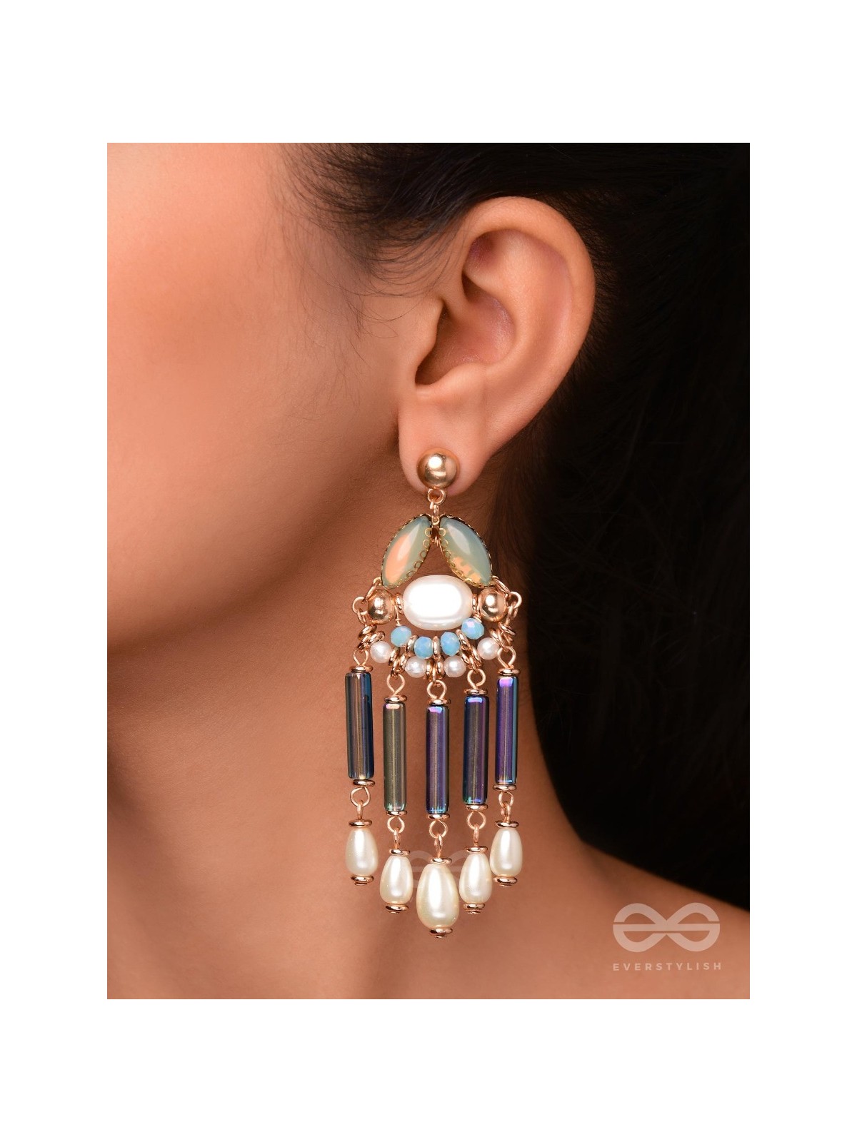 THE FOREST RAIN - STATEMENT DROP EARRINGS