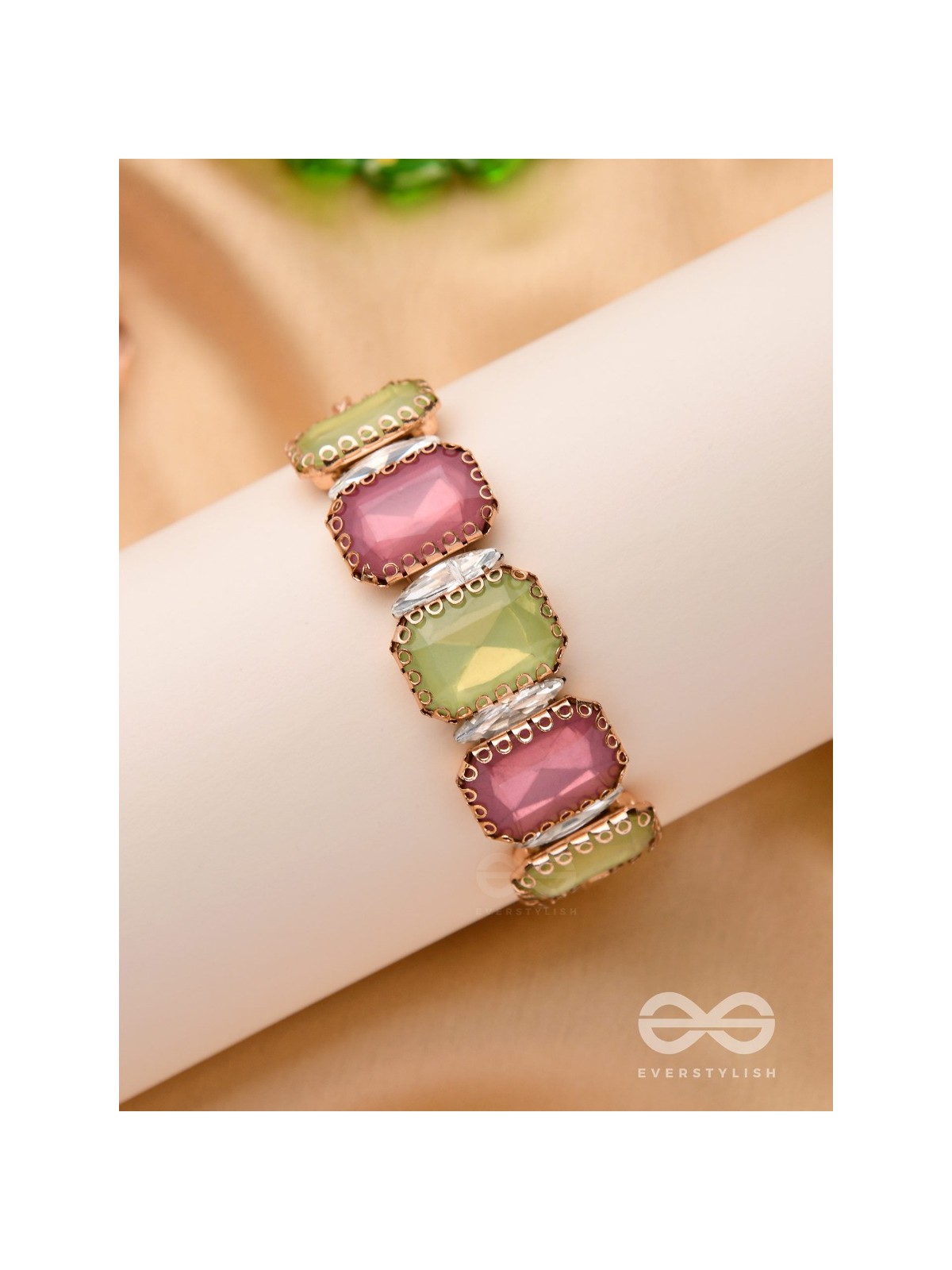 A SHIMMERING WONDER - CLASSY STATEMENT BRACELET