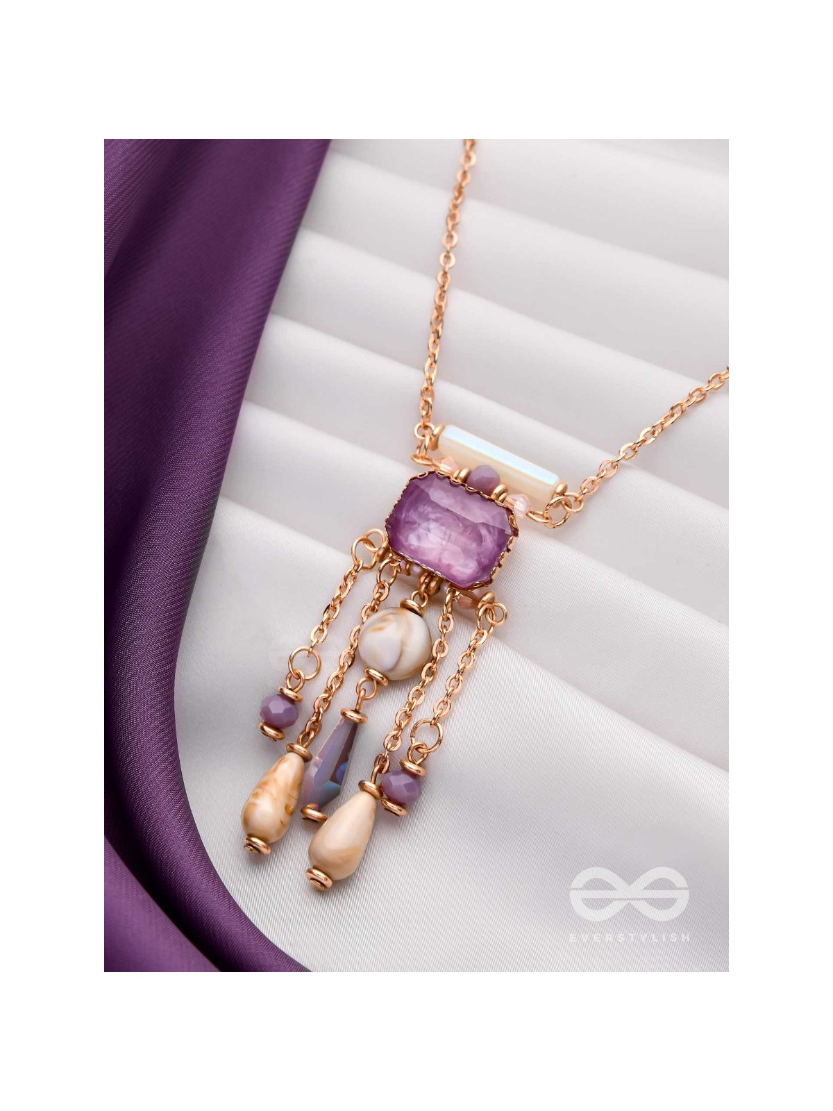 The Purple Shores - Modern & Classic Neckpiece With Anti-Tarnish Coating 
