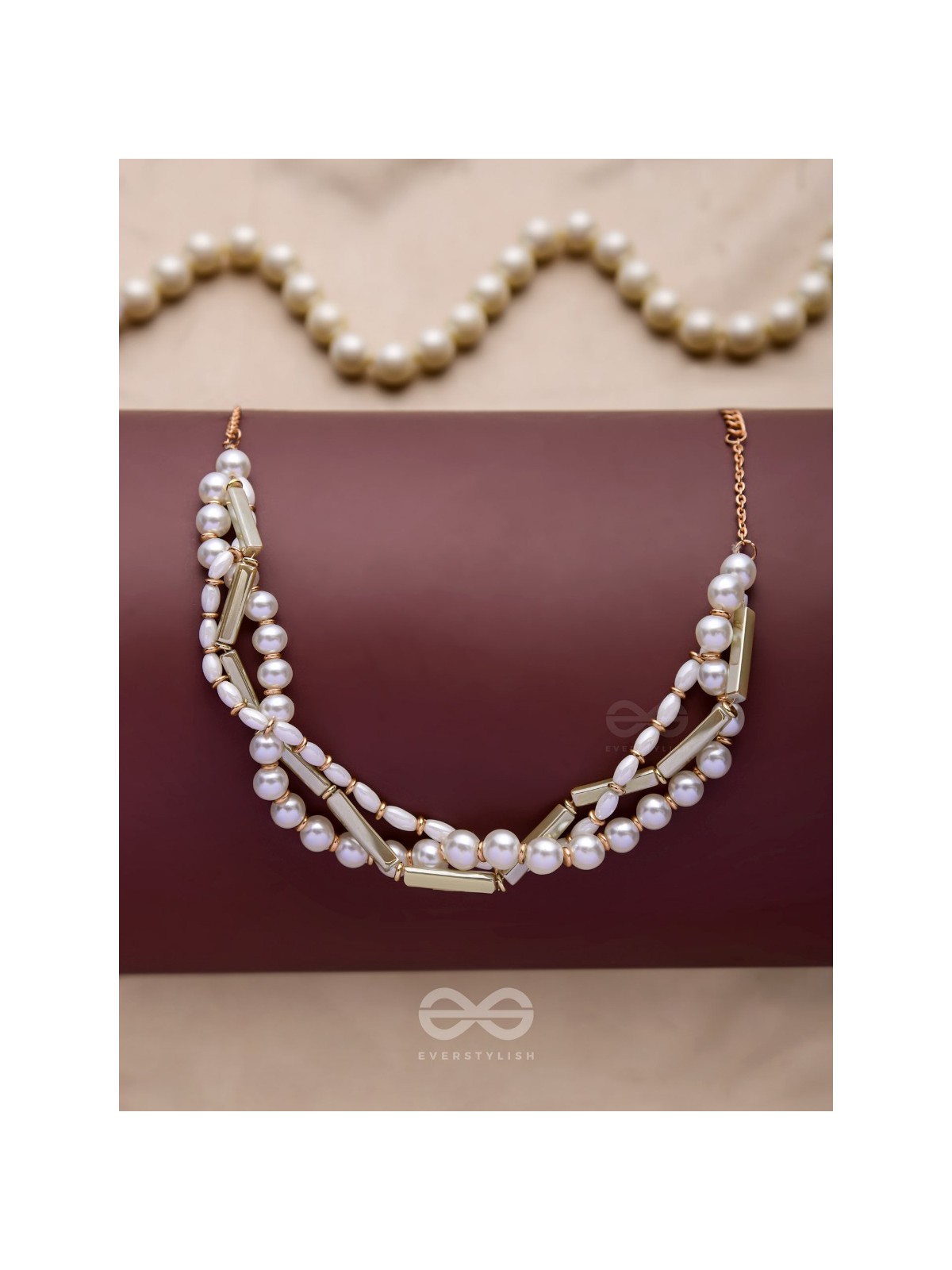 THE SHORELINE SHIMMER - GOLDEN STATEMENT NECKPIECE