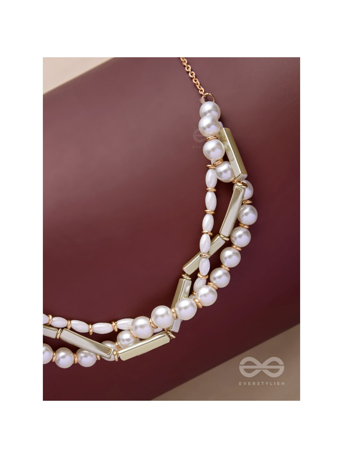 THE SHORELINE SHIMMER - GOLDEN STATEMENT NECKPIECE