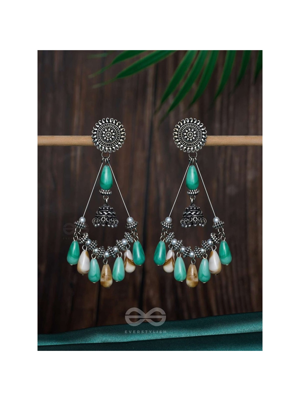 THE DREAMWAVE DROPS - OXIDISED DROP EARRINGS