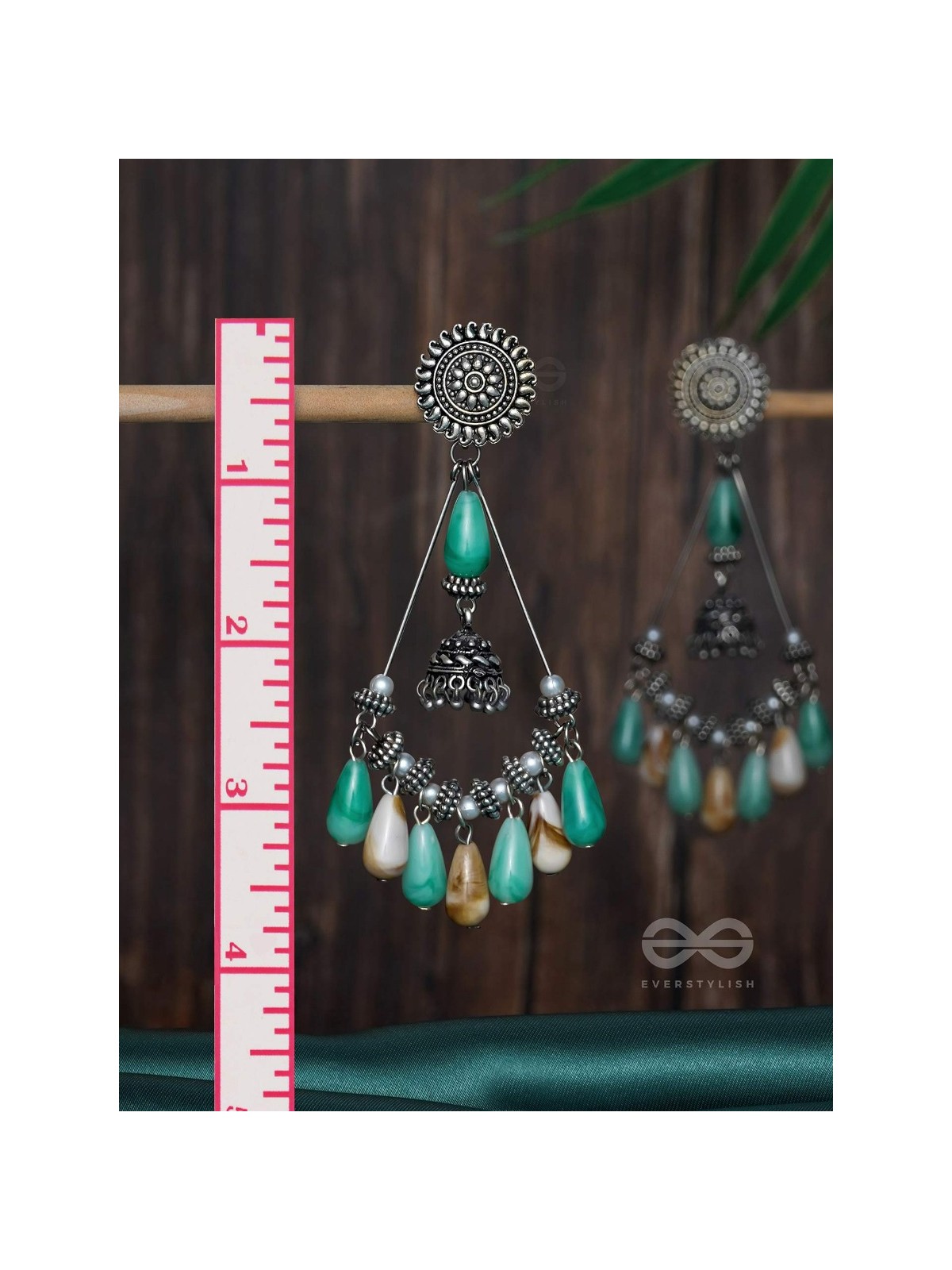 THE DREAMWAVE DROPS - OXIDISED DROP EARRINGS