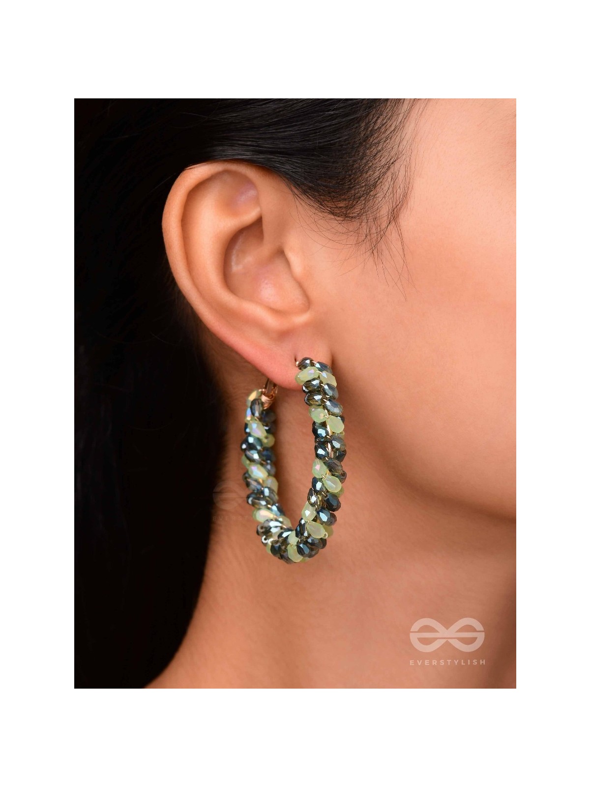 THE FERN-TASTIC GROOVE - STATEMENT BEADED HOOPS