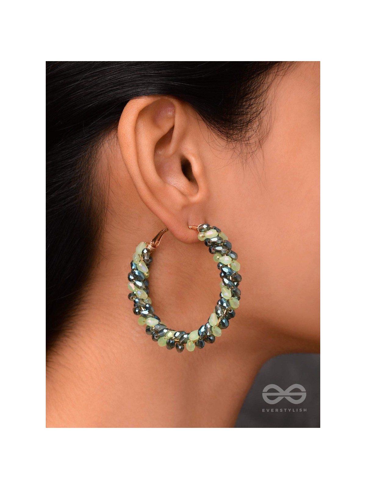 THE FERN-TASTIC GROOVE - STATEMENT BEADED HOOPS