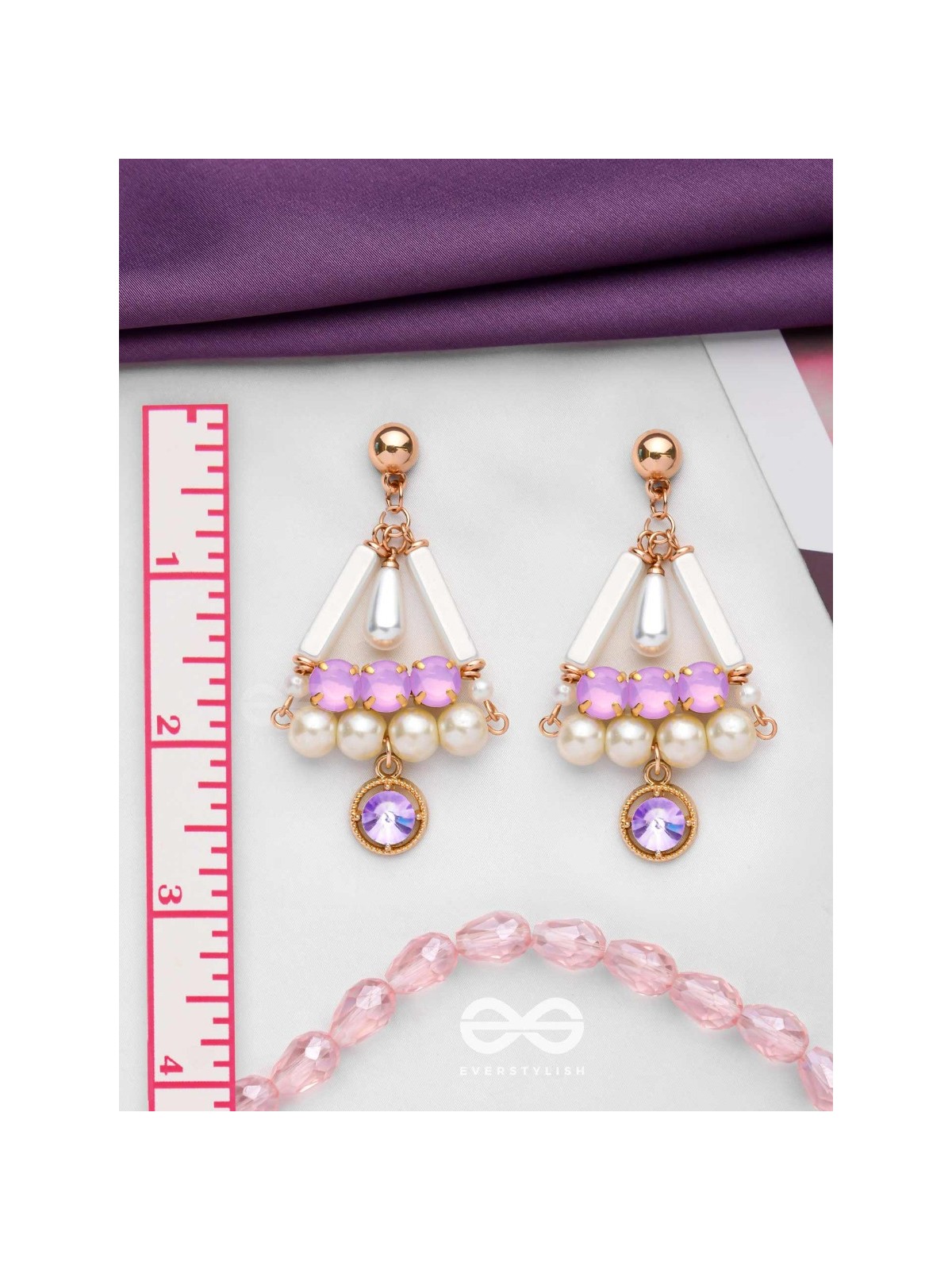 THE REGAL RADIANCE - GOLDEN EMBELLISHED EARRINGS