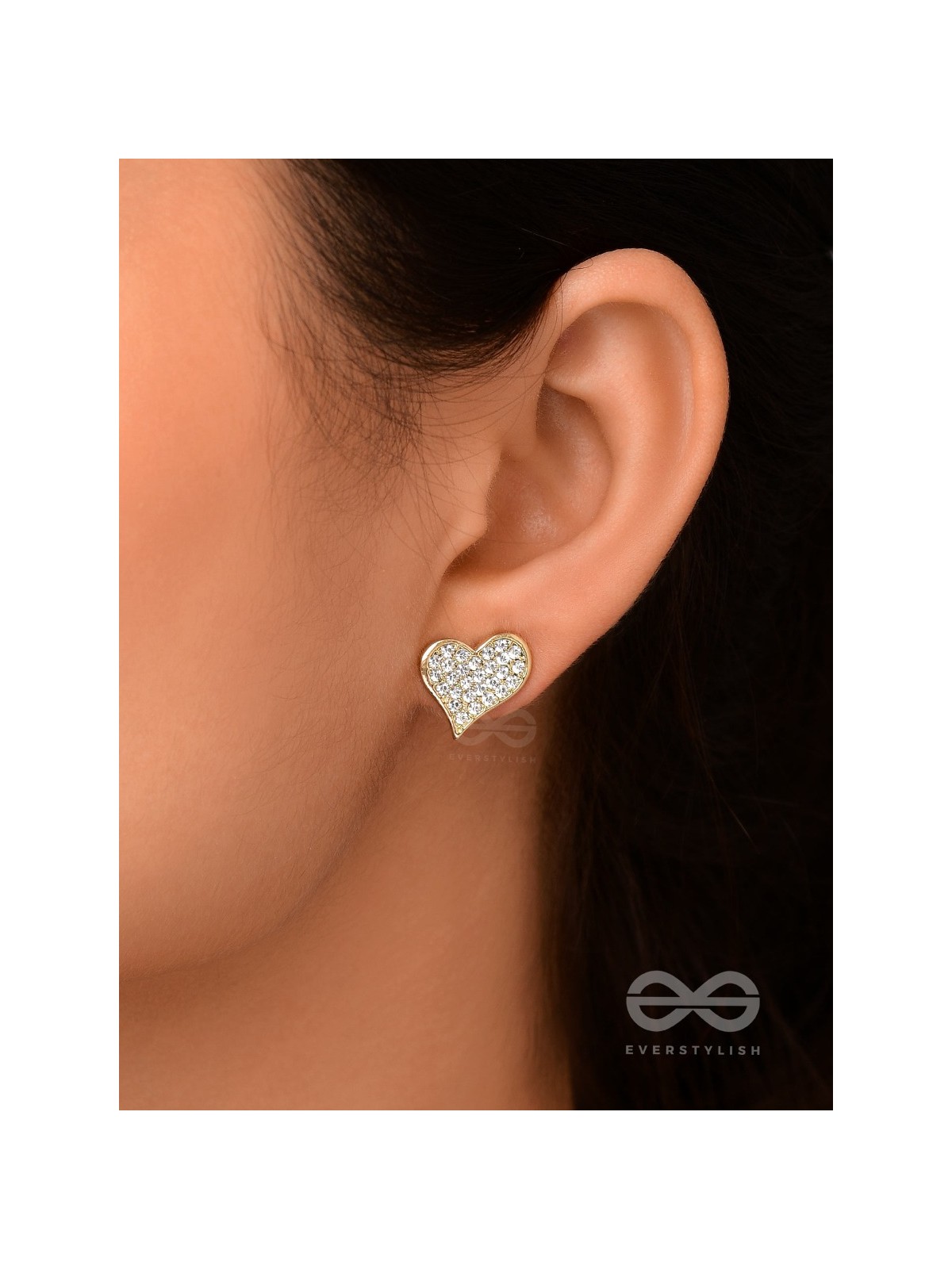 LUSTROUS LOVEBLOOMS - GOLDEN SPARKLING EARRINGS