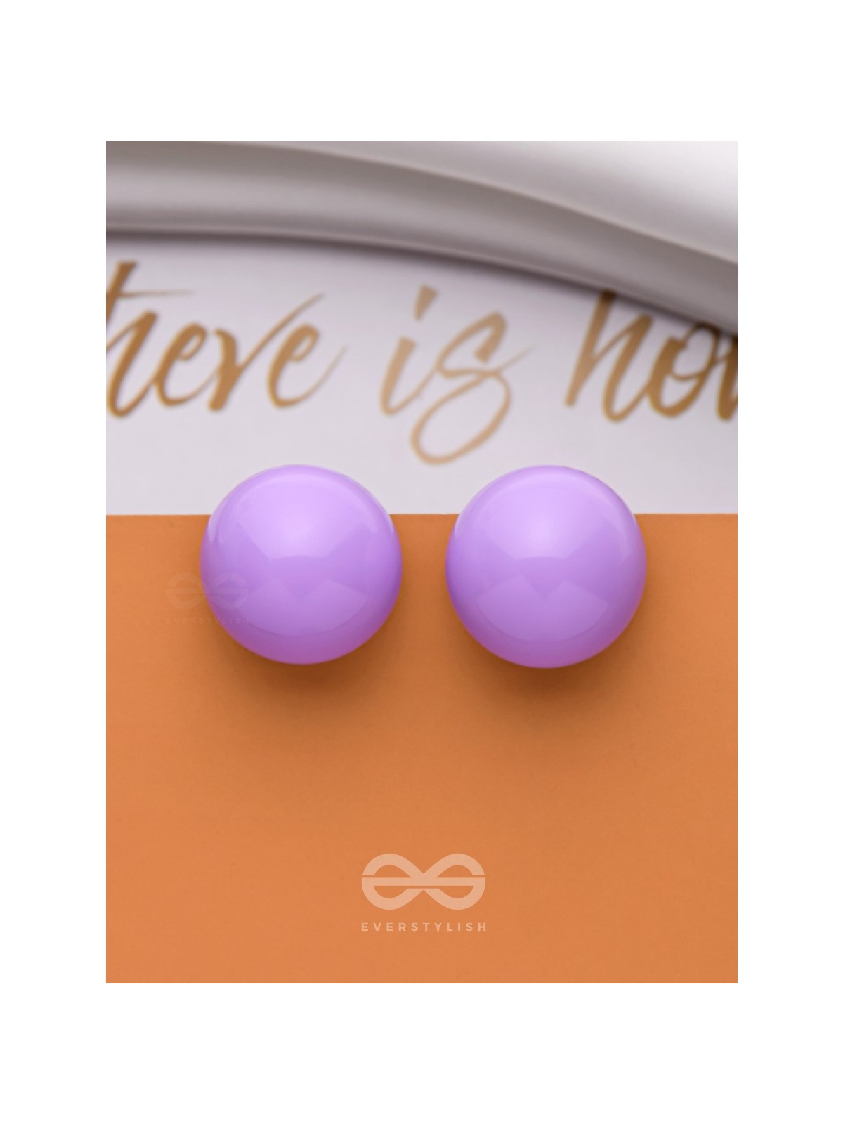 HOPPIN' HAPPINESS - PURPLE STATEMENT STUD EARRINGS