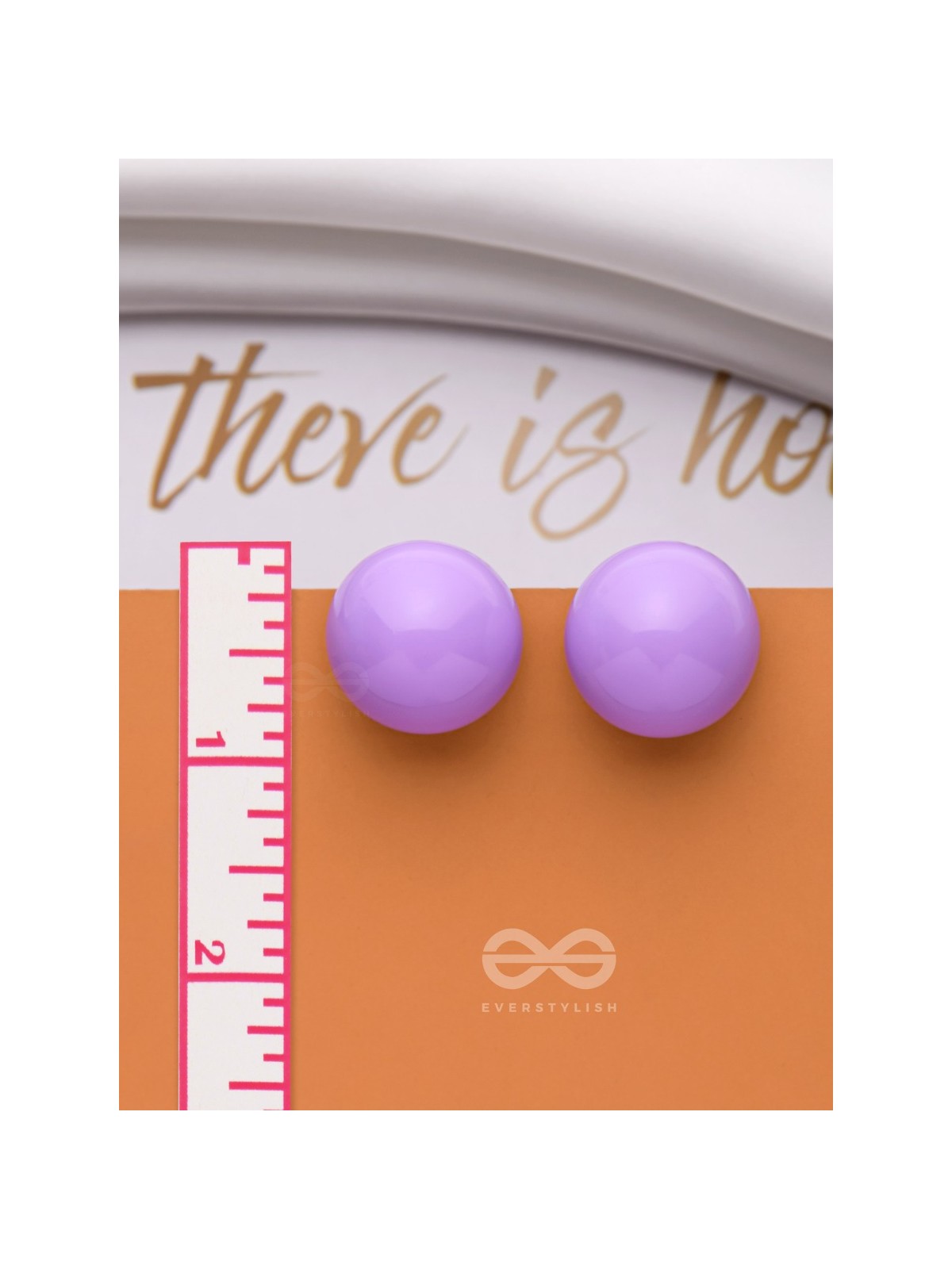 HOPPIN' HAPPINESS - PURPLE STATEMENT STUD EARRINGS