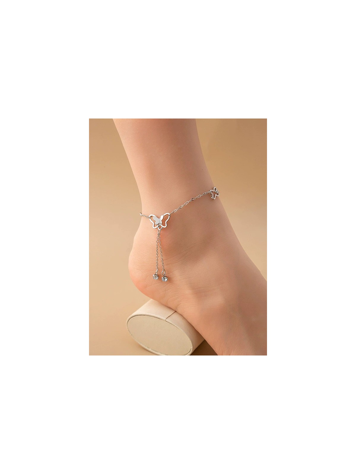 FLUTTERING MELODIES - CASUAL SILVER ANKLET