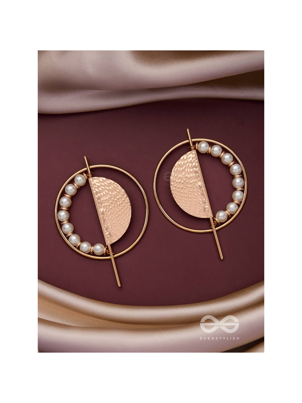 THE GOLDEN SUNBURST- GOLDEN BEADS EARRINGS