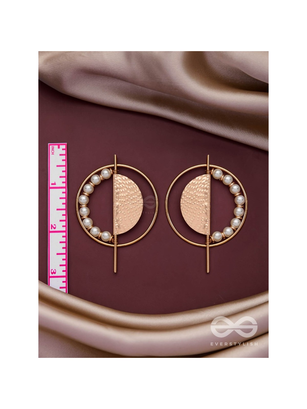 THE GOLDEN SUNBURST- GOLDEN BEADS EARRINGS