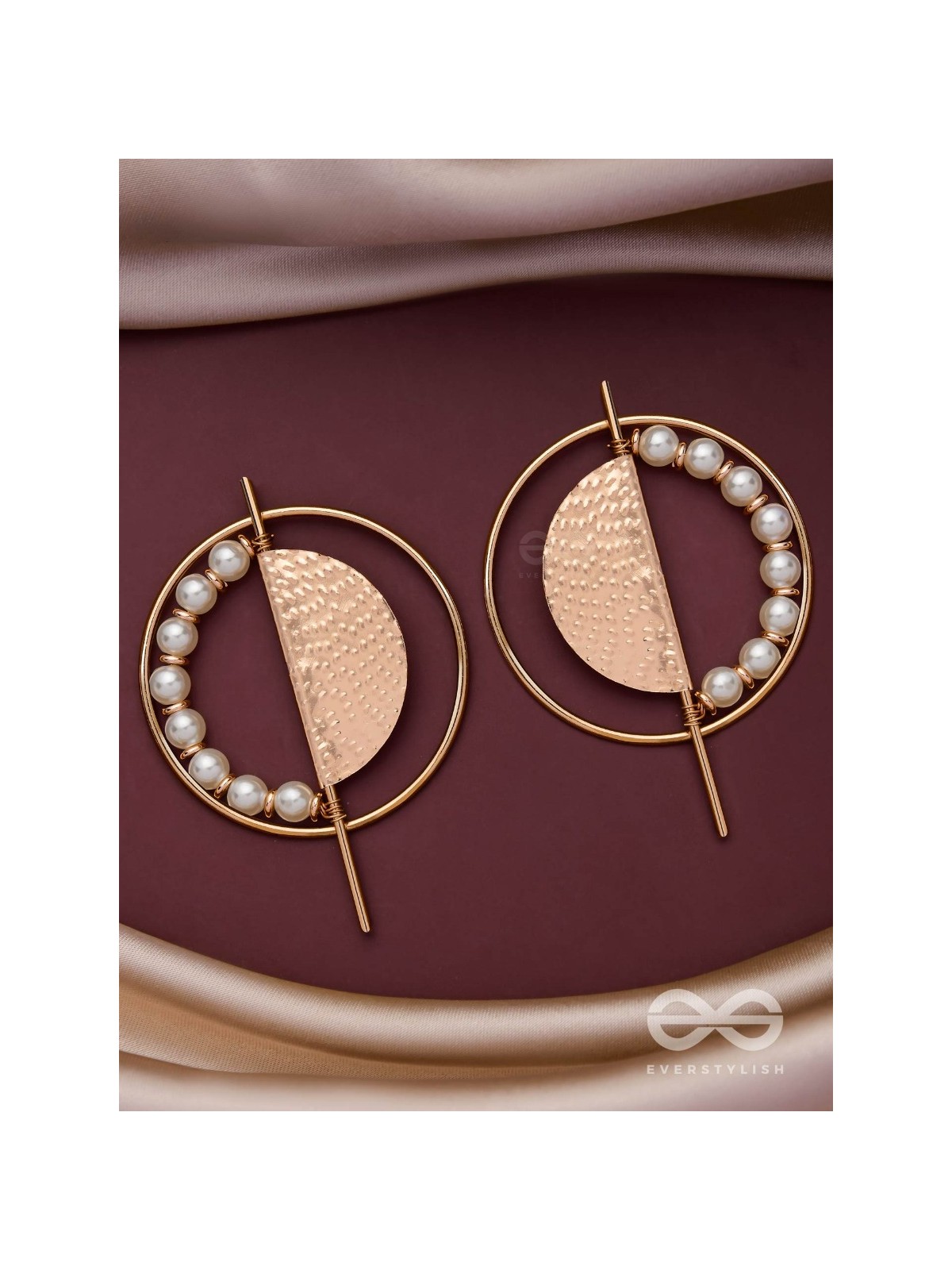 THE GOLDEN SUNBURST- GOLDEN BEADS EARRINGS