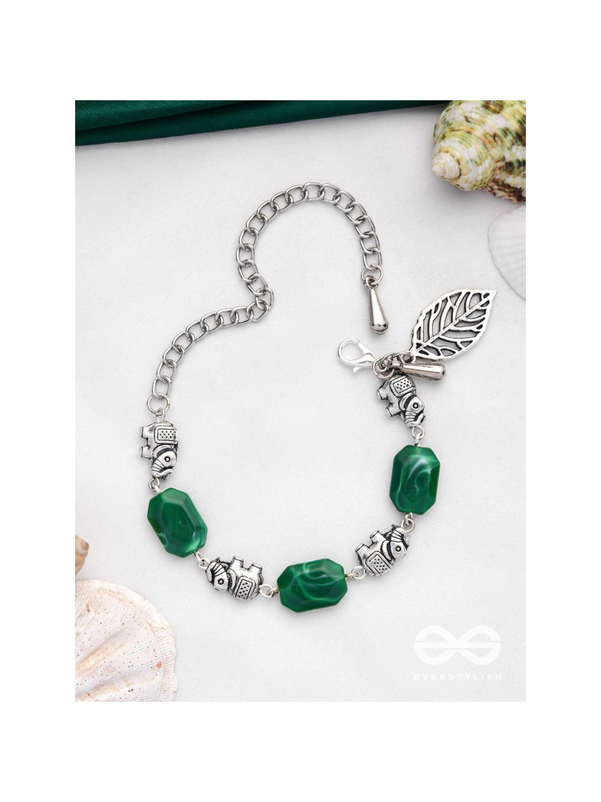 JUNGLE JIVE - OXIDISED EMBELLISHED BRACELET