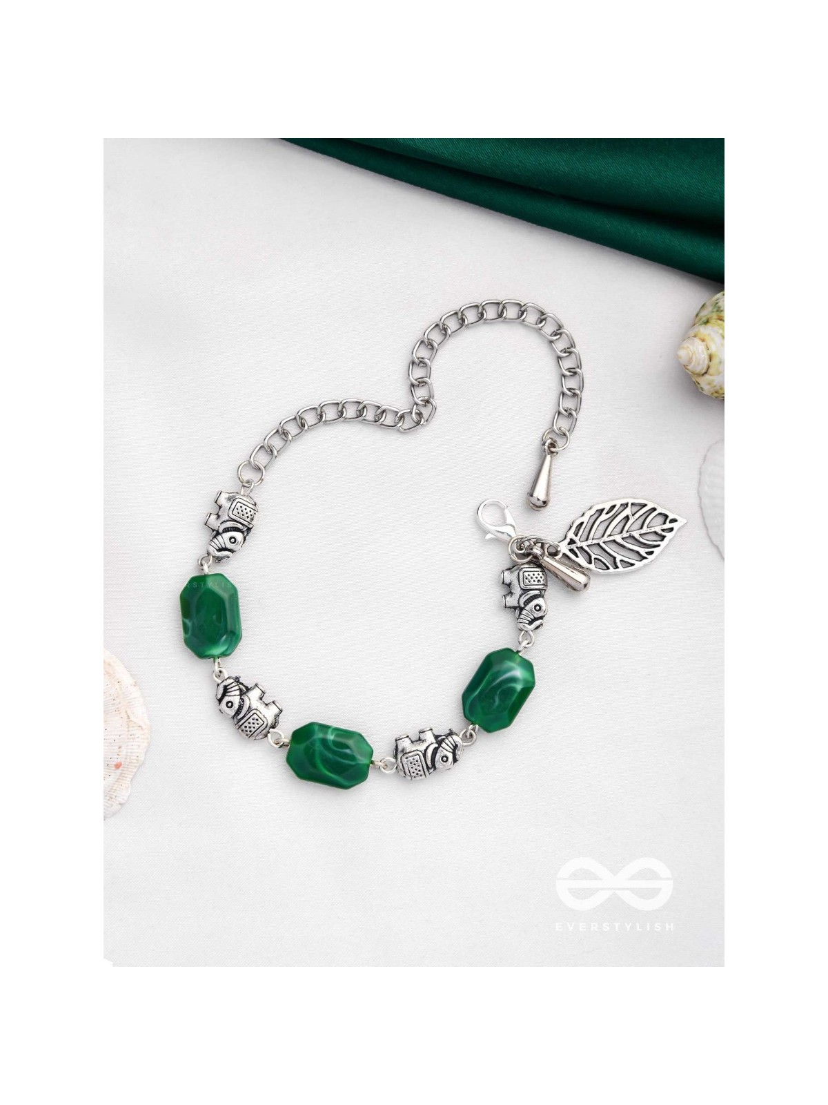 JUNGLE JIVE - OXIDISED EMBELLISHED BRACELET